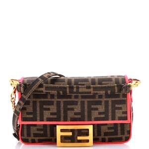Fendi Baguette Nm Bag Zucca Canvas Mini #255327F21B